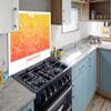 MuchoWow Kitchen Backsplash Aluminum Poster 90x60 cm City Map - Enschede - Orange - Yellow view 4