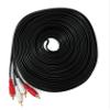 System-S 2 RCA Cable, 20 m, Plug-to-Plug Stereo AV Adapter, Black view 2