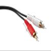 System-S 2 RCA Cable, 20 m, Plug-to-Plug Stereo AV Adapter, Black view 3