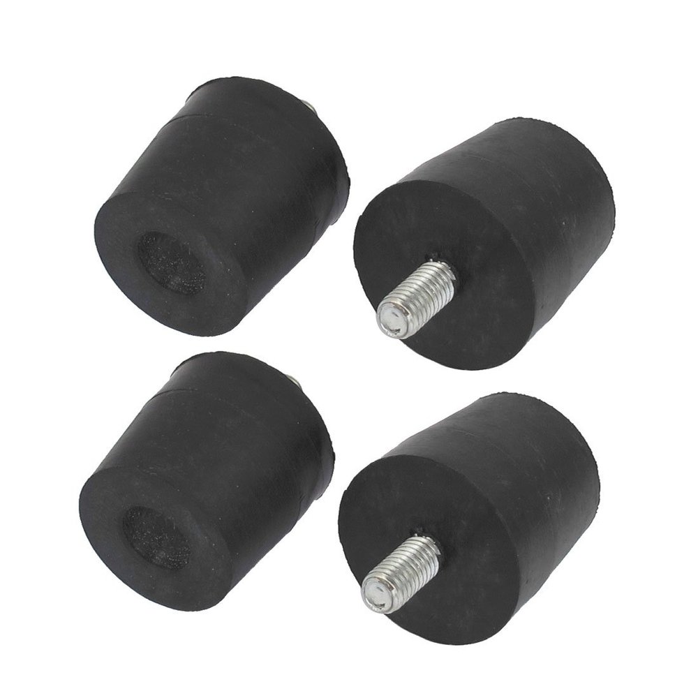 Ruilogod Rubber Tapered External-Thread Vibration-Damper Mounts, 30 mm x 35 mm, M8, 4 pcs