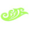Ruilogod 20 cm Transparent Green French Curve Ruler for Students view 1