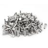 Ruilogod 200-Piece M5 x 20 mm Aluminum Flat-Head Semi-Tubular Rivets, Silver-Tone view 1