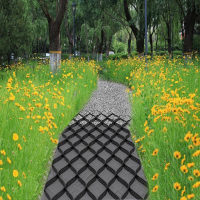 LZMZMQ Gravel Grid for Gardens, Patios and Paths, 5 cm High, 4 m x 6 m
