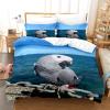 LUYAPOND Gray Parrot Duvet Cover Set, 135 x 200 cm, for Children view 1