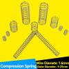 GatherTOOL 1.6 mm Wire Diameter 304 Stainless Steel Compression Spring, Shock-Absorbing Return Spring (Length: 90 mm, 2 pcs; Outer Diameter: 22 mm) view 2