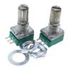 RELAND SUN 5-Pack RK097N 50K Single 3-Pin Potentiometers, 15 mm Shaft view 2
