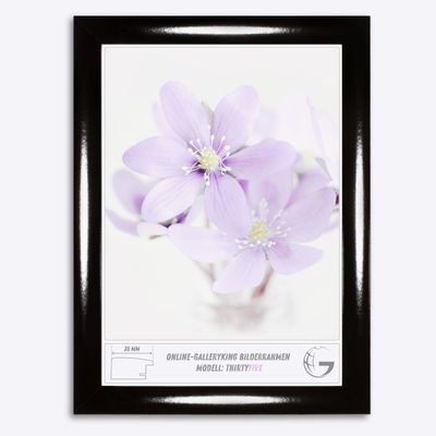 Online-GalleryKing OGK Thirtyfive Picture Frame 19 x 26 cm, Glossy Black