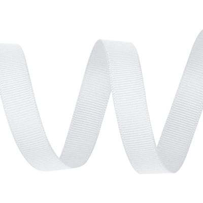 Grosgrain Ribbon 029, 15 mm x 10 m, White