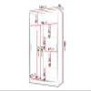 Mirjan24 Camtalo IV Sliding-Door Wardrobe, White view 4