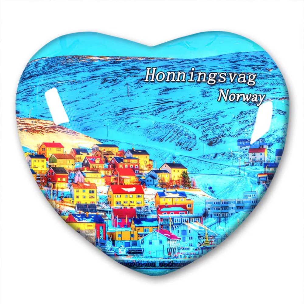 Norway Honningsvåg Refrigerator Magnet, Travel Souvenir