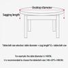 Highdi Round 3D Waterproof Polyester Tablecloth, Dark Gray, 120 cm view 4