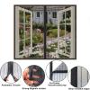 Risareyi Magnetic Insect Screen for Windows, No Drilling, 130 x 115 cm, Black view 3