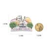 Wooden Refrigerator Magnet, USA Washington, D.C. 3D Landmark Design view 3