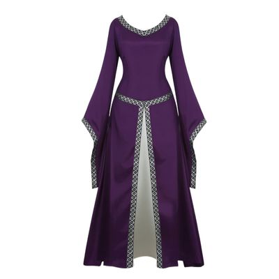 Hengzhifeng Women's Renaissance Dress, XXL, Purple