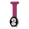 FTRONGRT 20mm Watch Band Compatible with Garmin Venu, Soft Silicone Band with Pin Buckle, Wine Red view 2