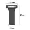 FTRONGRT 20mm Watch Band Compatible with Garmin Venu, Soft Silicone Band with Pin Buckle, Wine Red view 3