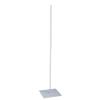 Deco Woerner Metal Stand with Base Plate and Rod, Reinforced, Silver view 1