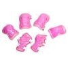 Ruilogod Kids' Skating Knee, Palm, Elbow and Wrist Protection Pads, Pink, 6-Piece Set view 1