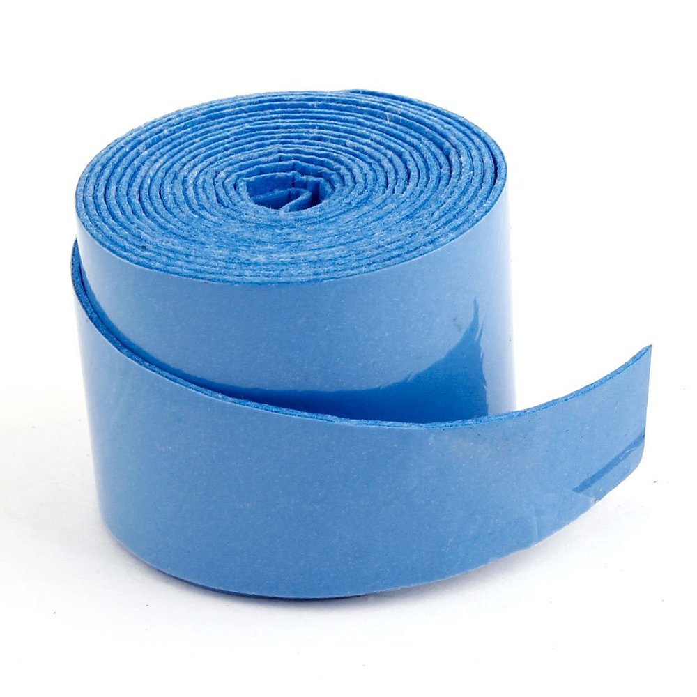 Ruilogod Foam Anti-Slip Sweat-Absorbing Racket Grip Tape, 105 cm x 2.3 cm, Blue