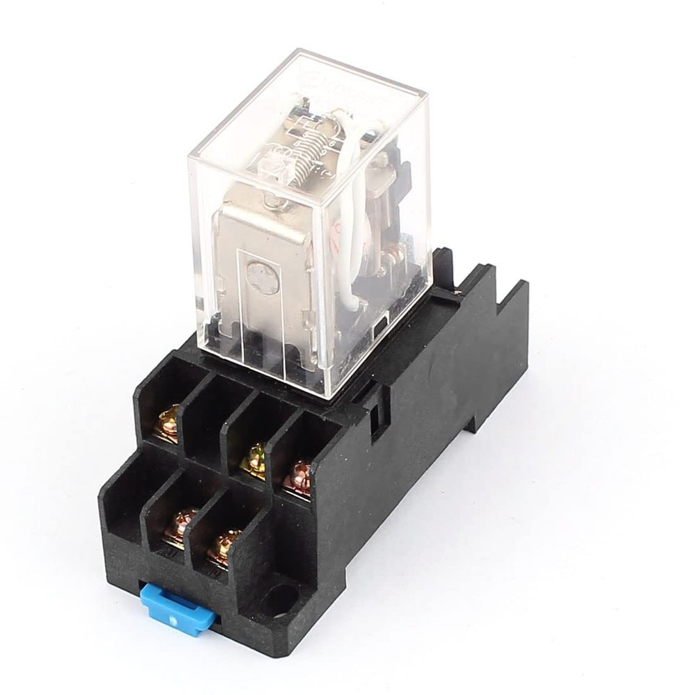 Ruilogod HH53P 220 VAC Coil, 11-Pin, 3P3T Electromagnetic Power Relay with Socket Base