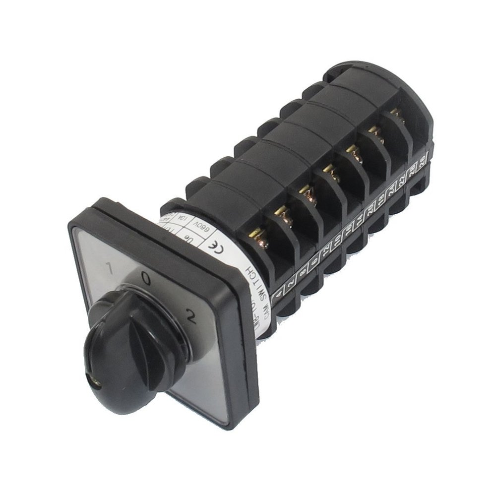 Ruilogod Ith 10A 1-0-2 On-Off-On 28-Terminal Rotary Cam Switch