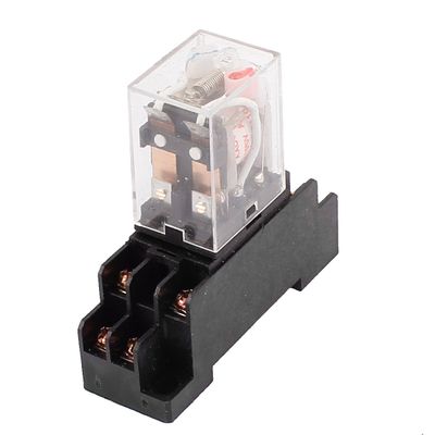 Ruilogod JQX-13F AC 110V Coil, 8-Pin Electromagnetic Current Relay with Socket Base