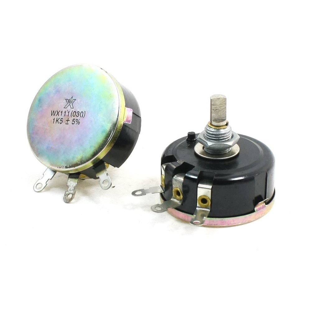 Ruilogod 1.5 kΩ Single-Turn Carbon-Composition Rotary Taper Potentiometer X2