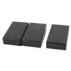 Ruilogod 3-Pack Terminal Box Housing, DIY, Black, Fireproof ABS, 100 x 60 x 25 mm view 1