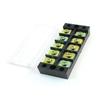 Ruilogod 2-Pack 600 V 45 A 5-Position Double-Row Covered Barrier Screw Terminal Blocks view 2