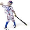 Spooktacular Creations Boys' Blue Baseball Zombie Costume, Halloween Dress-Up, L (10–12 Years) view 1