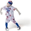 Spooktacular Creations Boys' Blue Baseball Zombie Costume, Halloween Dress-Up, L (10–12 Years) view 3