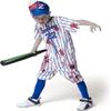 Spooktacular Creations Boys' Blue Baseball Zombie Costume, Halloween Dress-Up, L (10–12 Years) view 4