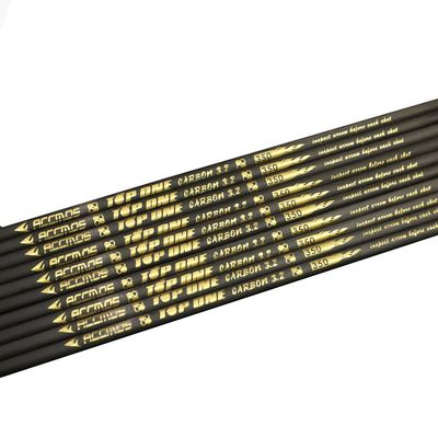 ACCMOS Carbon Arrow Shafts, 3.2 mm ID, Spine 450, 6-Pack