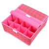Ruilogod Underwear and Sock Folding Storage Box Organizer with Cover, 16 Compartments view 2