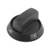 Ruilogod Black Plastic Oven Control Knob view 1