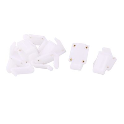 Ruilogod Plastic Outdoor Picnic Tablecloth Connector Clips, Clamps, Lid Holders, 8 Pieces, White