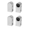 Ruilogod Wardrobe Metal Rod Flange Holder Bases, 4 Pieces, for 16 mm Diameter Tubes view 1