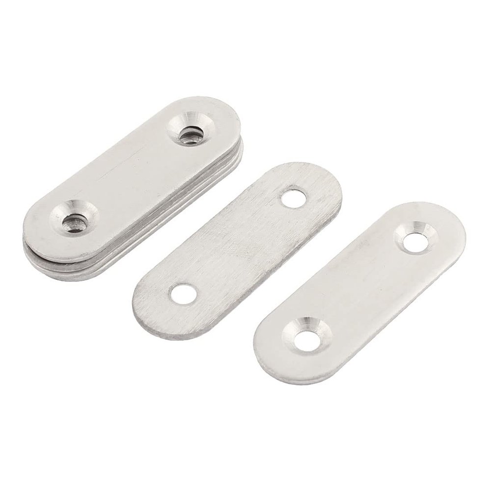 Ruilogod Flat Repair Mending Plates, Brackets, Connectors, 6 Pieces