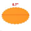 Ruilogod Silicone Flower-Print Heat-Resistant Mats for Bowls, Plates & Teapots, 6-Piece, Orange view 2