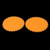 Ruilogod Silicone Flower-Print Heat-Resistant Mats for Bowls, Plates & Teapots, 6-Piece, Orange view 3