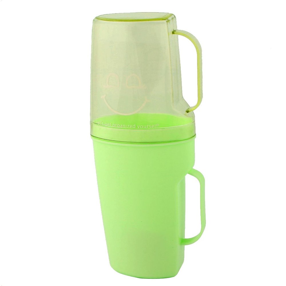 Ruilogod Plastic Household Storage Box, Toothpaste and Tool Holder, Green