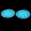 Ruilogod Silicone Non-Slip Heat-Resistant Bowl and Cup Coasters, Table Set, 12 Pieces, Blue view 3