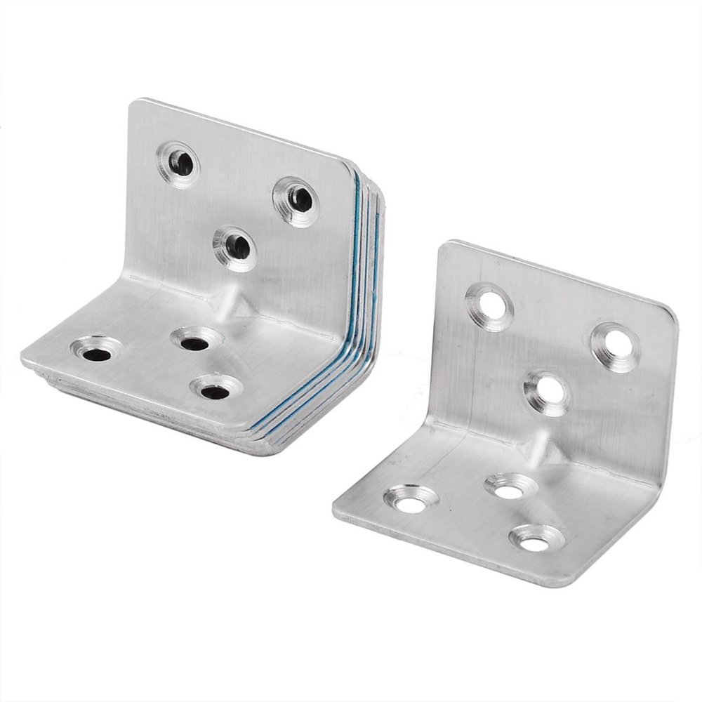 Ruilogod Stainless Steel Broschrank Cover Corner Protector, Right-Angle Brackets, 8 Pieces
