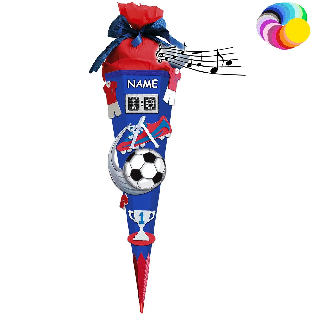 Soccer School Cone Craft Kit with Sound and Personalized Name