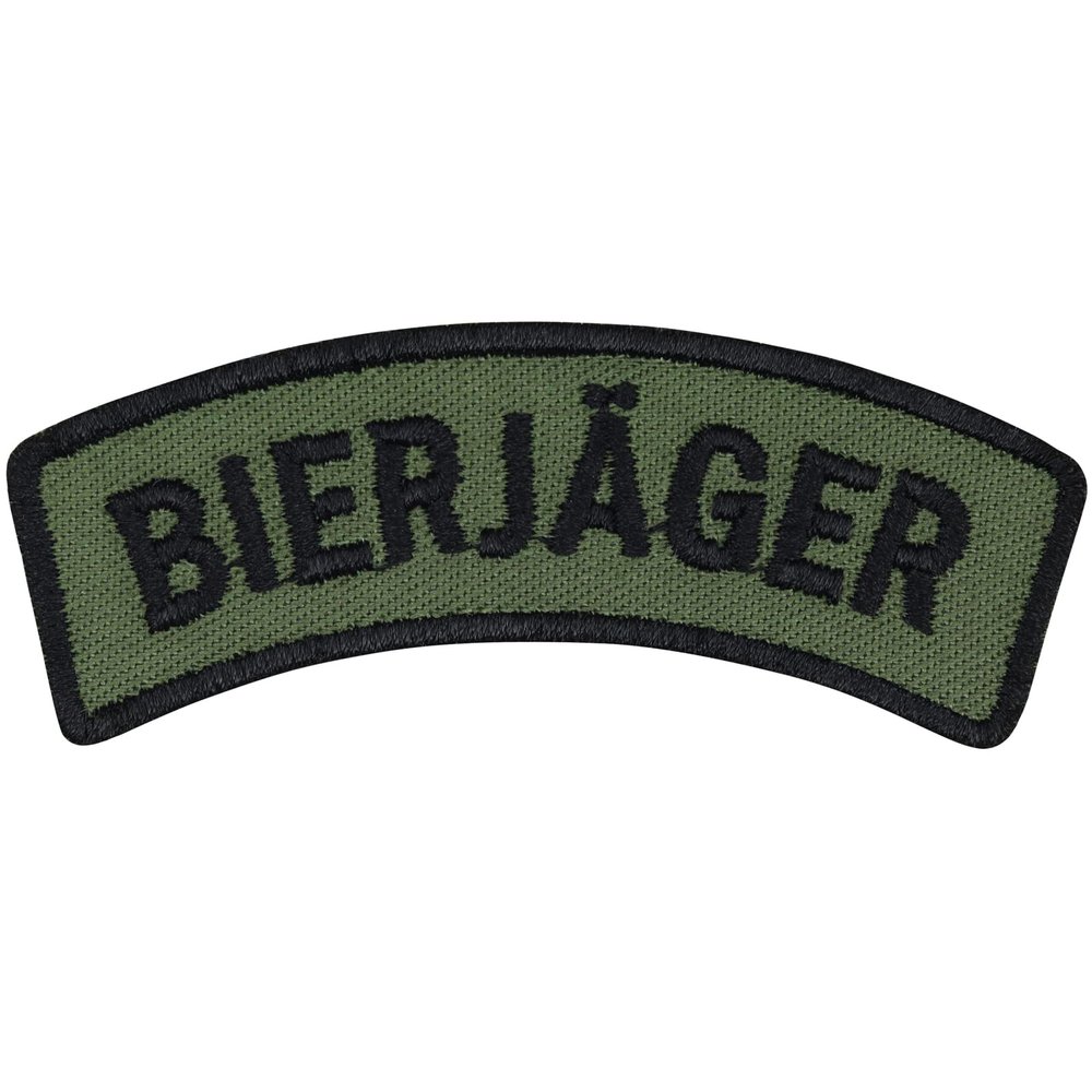 BIERJÄGER Embroidered Military Morale Patch, 70 × 20 mm