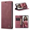 CaseMe Case for Xiaomi Redmi Note 9S/9 Pro/9 Pro Max, Vintage Slim PU Leather Wallet Case with Stand, Red view 1