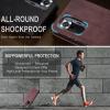 CaseMe Case for Xiaomi Redmi Note 9S/9 Pro/9 Pro Max, Vintage Slim PU Leather Wallet Case with Stand, Red view 2