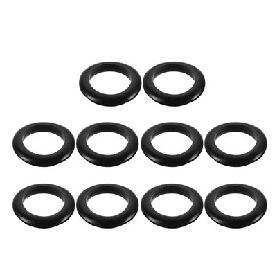 Ruilogod 10-Piece Double-Sided Rubber Ring Seals, Toilet Wire Grommets, 68 x 11 mm