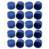 Ruilogod 20-Piece 34 mm Inner-Diameter PE Plastic End Caps, Blue view 1
