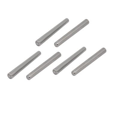 Ruilogod Carbon Steel GB117 Taper Pins, 60 mm Length, 6 mm End Diameter, 6 Pieces
